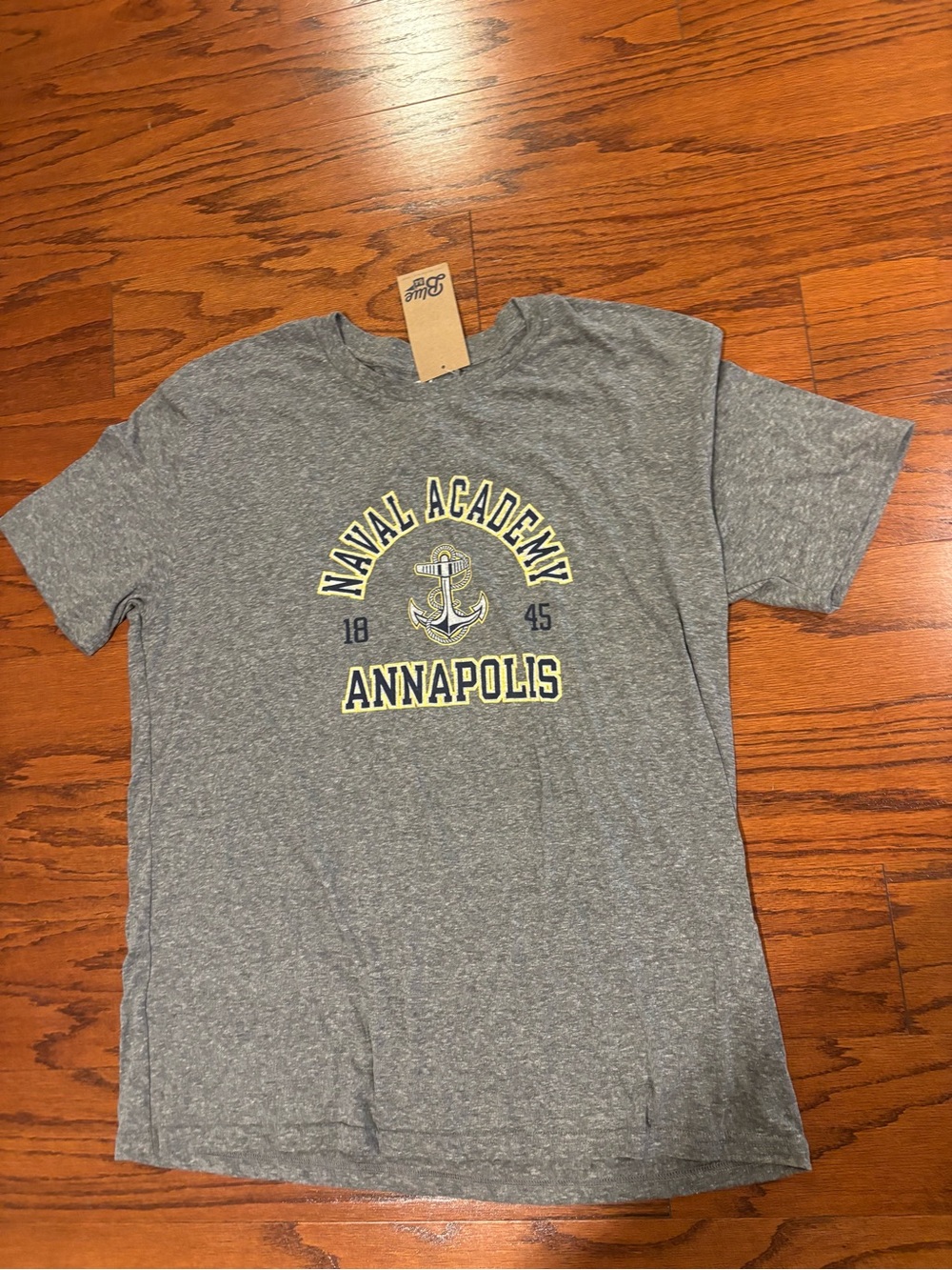 Naval Academy Annapolis Graphic Short-Sleeve Tee XL Heather grey NEW